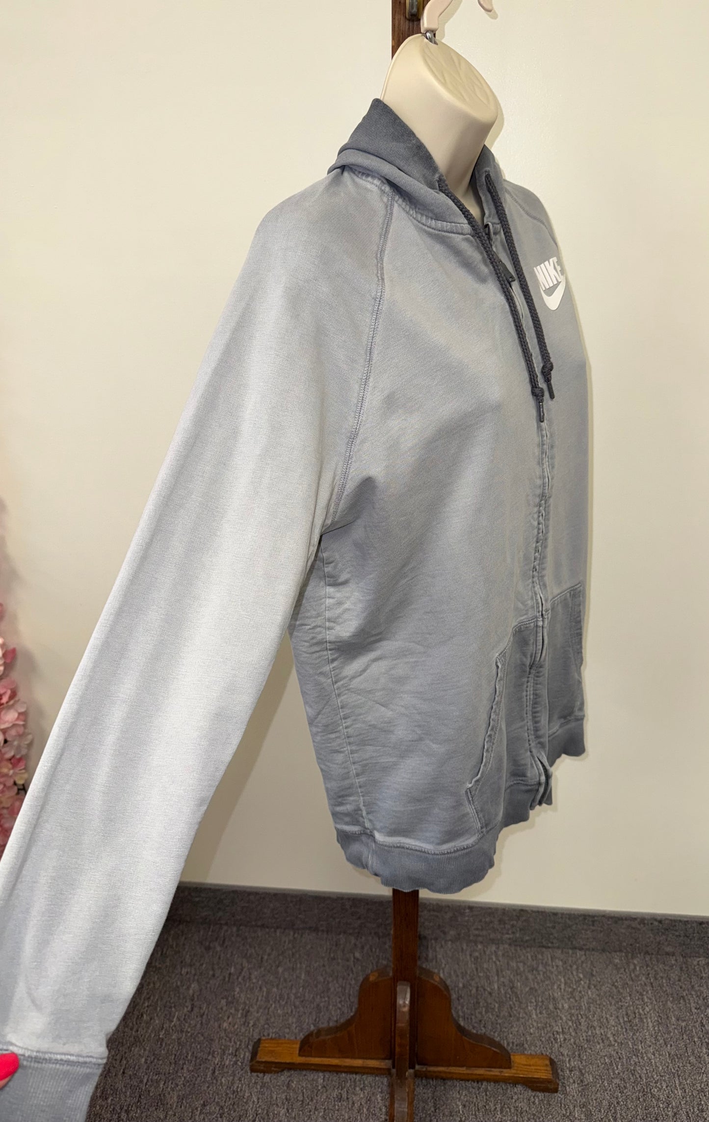 Nike (Large) Mens Zip Up Hooded Jacket Vintage (Red Tag)