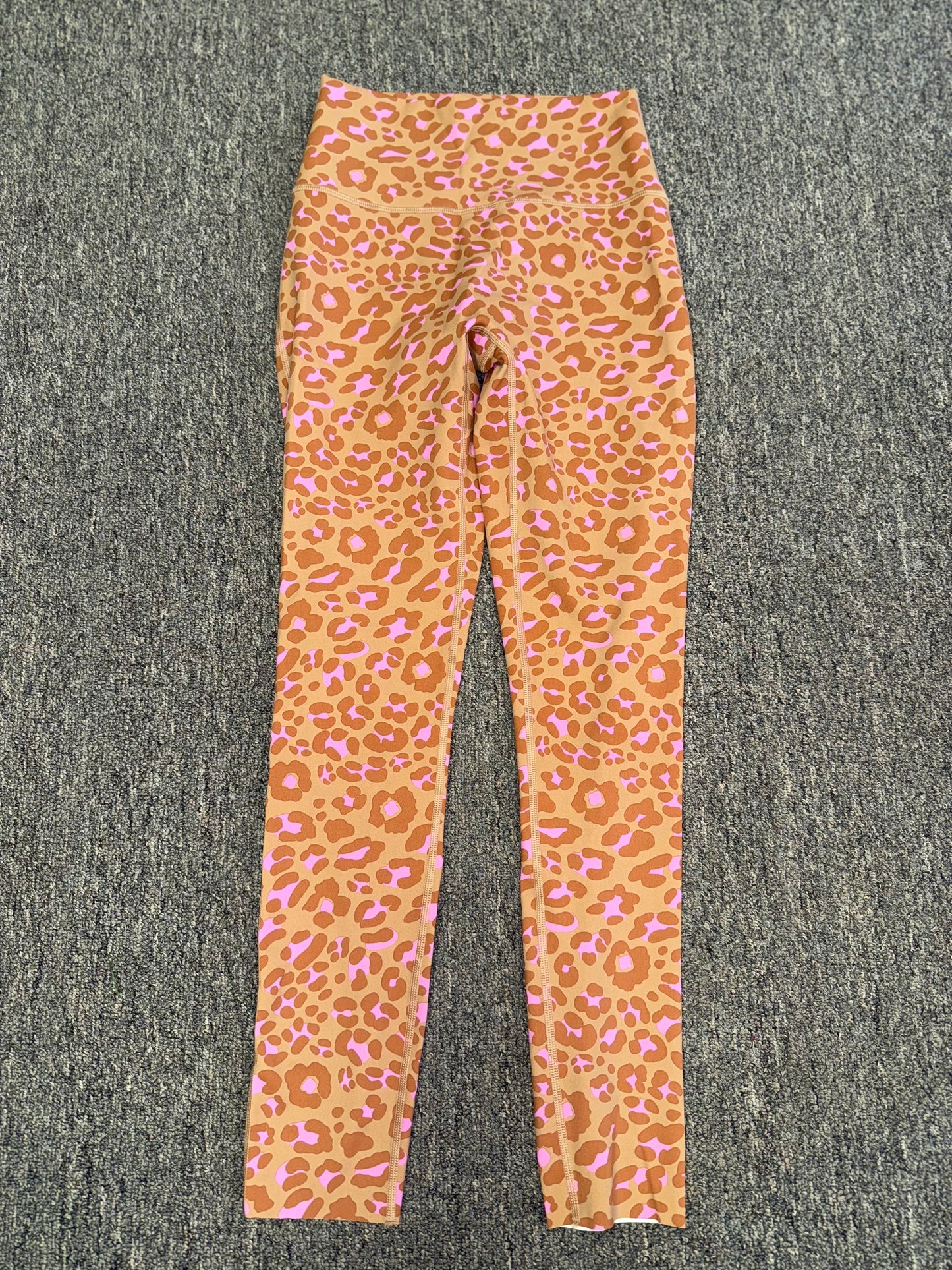 aerie (Medium) Brown//Pink Goals High Rise Cheetah Print 7/8 Leggings